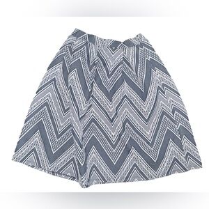 #59
Joe Benbasset Gray and White Skirt with Chevron Pattern